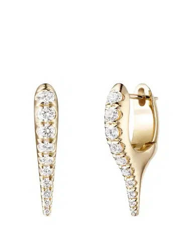 Melissa Kaye 18K Lola Needle Earrings with Diamonds | Thumbnail 1