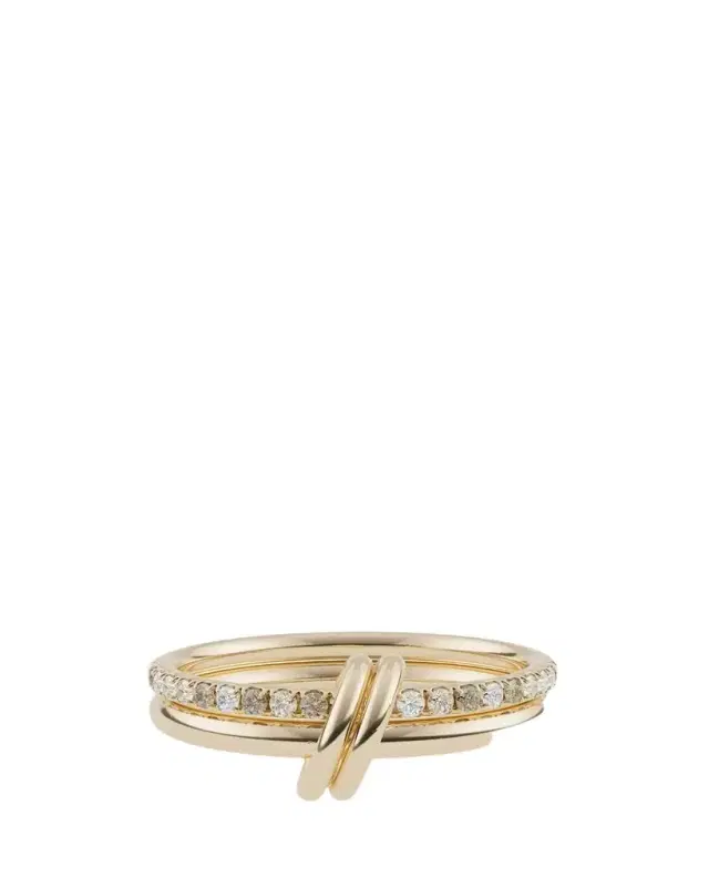 Spinelli Kilcollin Ceres Deux Yellow Gold Ring with Diamonds