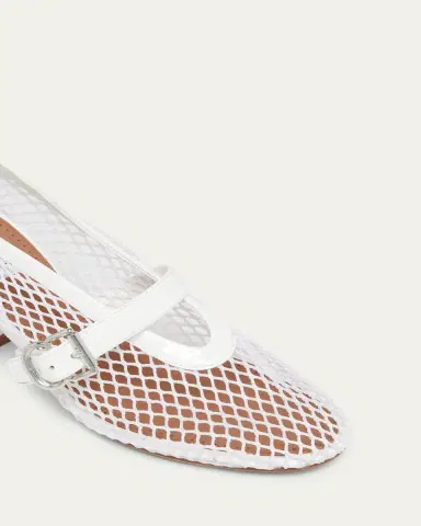 Alaïa 55mm Fishnet Ballerina Pumps | Thumbnail 3 Alaïa 55mm Fishnet Ballerina Pumps | Thumbnail 3