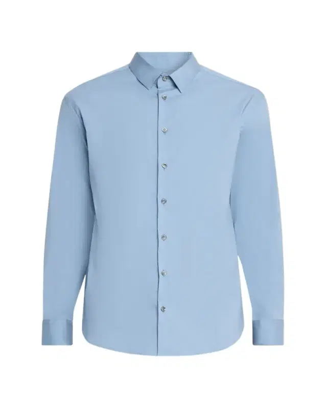 Giorgio Armani Men's Cotton-Blend Poplin Button-Front Shirt