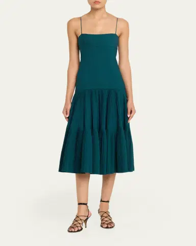 Ulla Johnson Matilda Wool Drop-Waist Midi Dress | Thumbnail 2 Ulla Johnson Matilda Wool Drop-Waist Midi Dress | Thumbnail 2