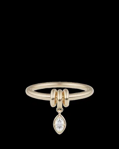 Spinelli Kilcollin Pia Marquise Diamond Yellow Gold Ring | Thumbnail 2 Spinelli Kilcollin Pia Marquise Diamond Yellow Gold Ring | Thumbnail 2