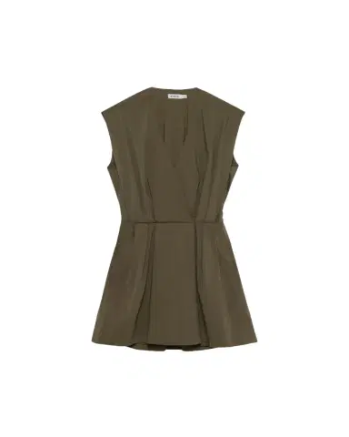 Simkhai Sefi V-Neck Cotton Mini Dress | Thumbnail 1 Simkhai Sefi V-Neck Cotton Mini Dress | Thumbnail 1
