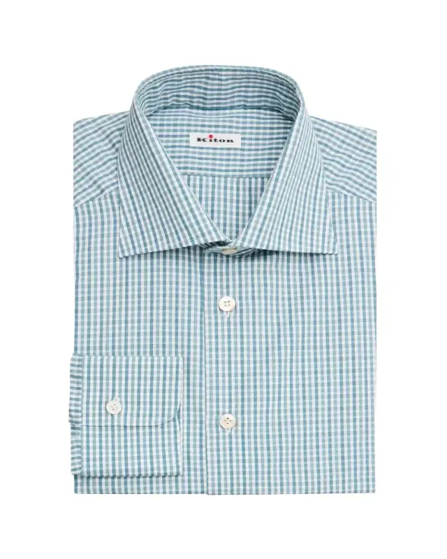 Men's Cotton Plaid Classic-Fit Dress Shirt