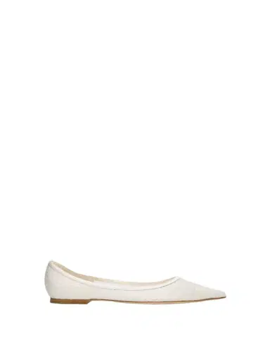 Jimmy Choo Love Floral Lace Pointed-Toe Flats | Thumbnail 1