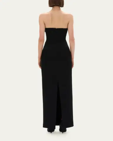 RACHEL GILBERT Mirage Floral-Embellished Strapless Column Gown | Thumbnail 3 RACHEL GILBERT Mirage Floral-Embellished Strapless Column Gown | Thumbnail 3