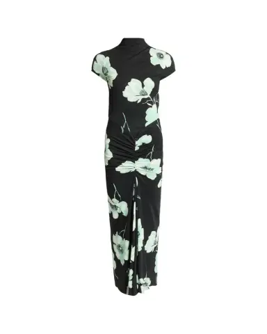 Alaïa Draped Floral-Print Jersey Maxi Dress | Thumbnail 1 Alaïa Draped Floral-Print Jersey Maxi Dress | Thumbnail 1