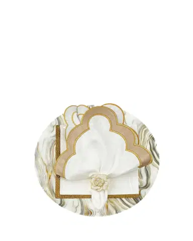 Nomi K Cloud Round Iron Placemat | Thumbnail 1 Nomi K Cloud Round Iron Placemat | Thumbnail 1