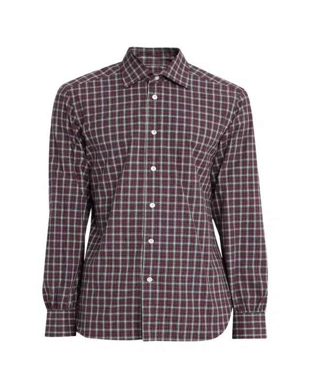 Cesare Attolini Men's Cotton Plaid Button-Down Shirt