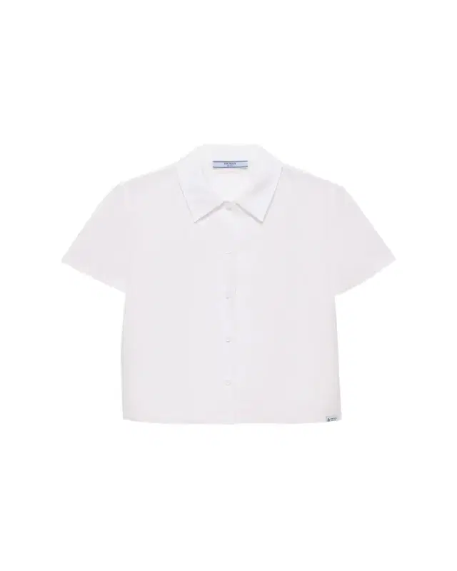 Short-Sleeve Linen Muslin Shirt