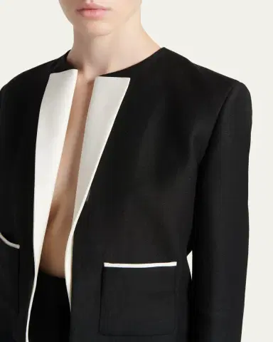 Tom Ford Contrast Silk-Lapel Open Jacket | Thumbnail 5