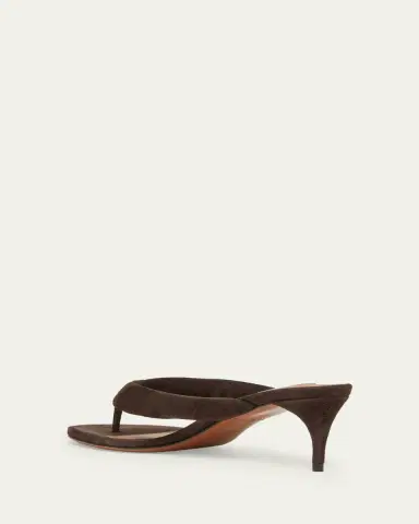 Alaïa 55mm Padded Suede Thong Sandals | Thumbnail 2 Alaïa 55mm Padded Suede Thong Sandals | Thumbnail 2