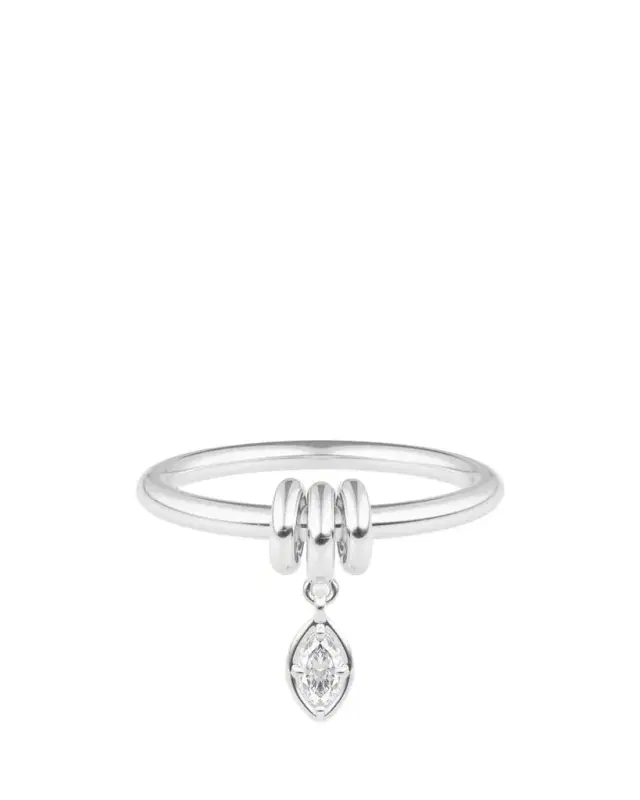 Spinelli Kilcollin Pia Marquise Diamond Sterling Silver Ring