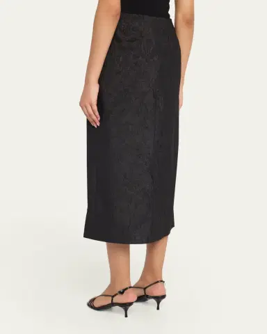 Ulla Johnson Ellis Taffeta Midi Skirt | Thumbnail 3 Ulla Johnson Ellis Taffeta Midi Skirt | Thumbnail 3
