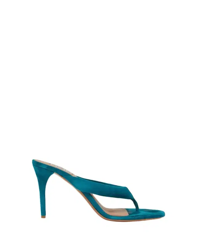 ALAIA 90mm Padded Suede Thong Sandals