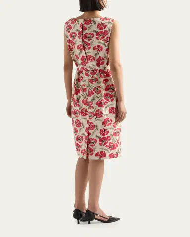 Prada Floral Soft Poplin Dress | Thumbnail 3