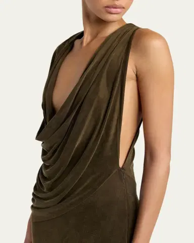 Tom Ford Plunging Cowl-Neck Sleeveless Maxi Dress | Thumbnail 5 Tom Ford Plunging Cowl-Neck Sleeveless Maxi Dress | Thumbnail 5