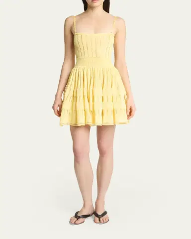 Alaïa A-Line Crinoline Mini Dress with Removable Straps | Thumbnail 2