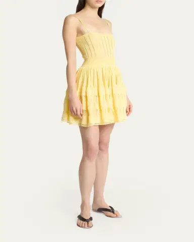 Alaïa A-Line Crinoline Mini Dress with Removable Straps | Thumbnail 4