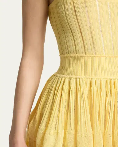 Alaïa A-Line Crinoline Mini Dress with Removable Straps | Thumbnail 5