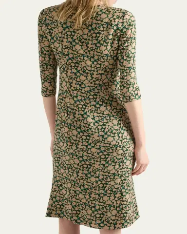 Prada Sable Floral Midi Dress | Thumbnail 3 Prada Sable Floral Midi Dress | Thumbnail 3