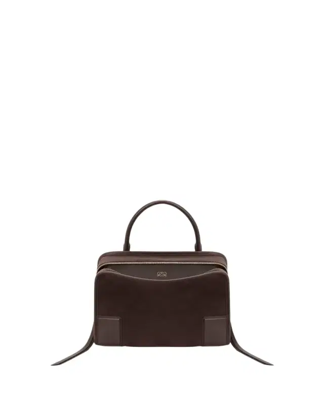 Loewe Amazona 180 Medium Top-Handle Bag in Suede