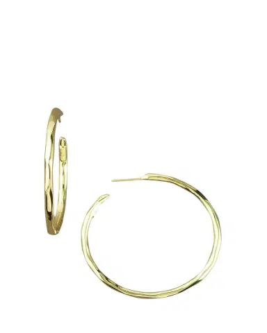 Ippolita Large Faceted Hoop Earrings in 18K Gold | Thumbnail 1