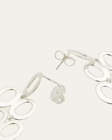 Ippolita Open Oval Cascade Earrings in Sterling | Thumbnail 4 Ippolita Open Oval Cascade Earrings in Sterling | Thumbnail 4
