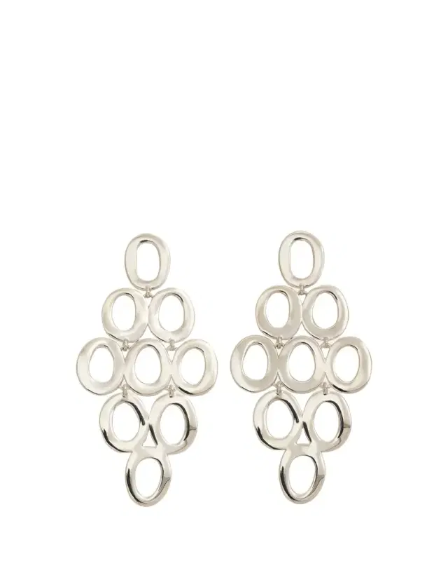 Ippolita Open Oval Cascade Earrings in Sterling Silver