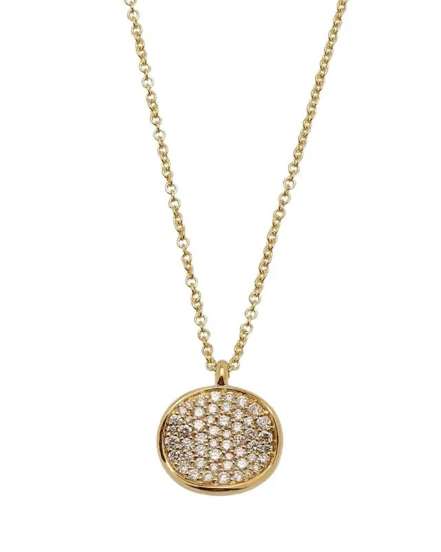 Ippolita Small Flower Pendant Necklace in 18K Gold with Diamonds