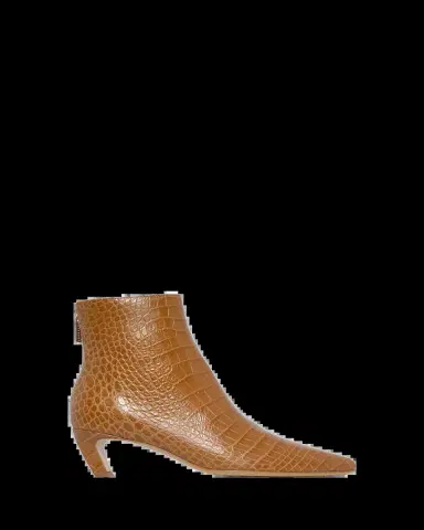 Gabriela Hearst Clayton Croc-Embossed Leather Ankle Boots | Thumbnail 2