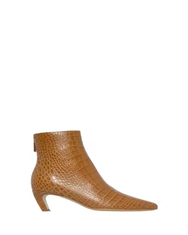 Gabriela Hearst Clayton Croc-Embossed Leather Ankle Boots | Thumbnail 1