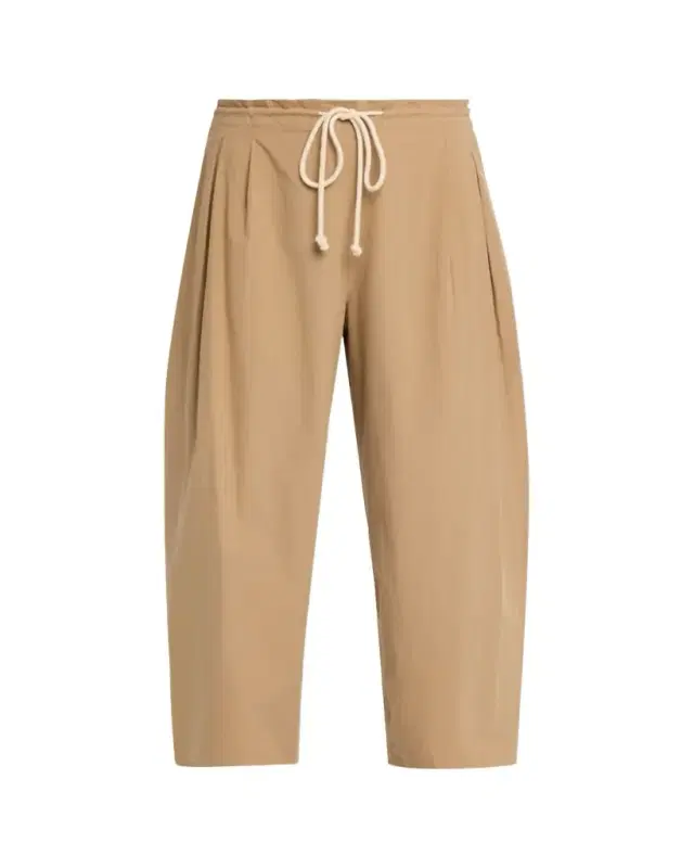 Balloon Drawstring Cropped Pants