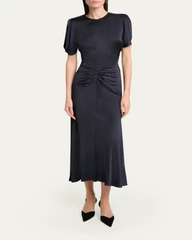 Victoria Beckham Bela Midi Dress | Thumbnail 2 Victoria Beckham Bela Midi Dress | Thumbnail 2