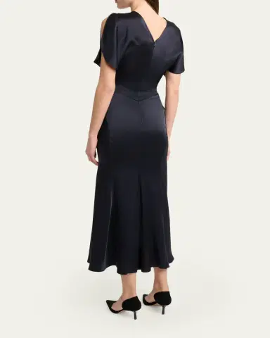 Victoria Beckham Bela Midi Dress | Thumbnail 3 Victoria Beckham Bela Midi Dress | Thumbnail 3