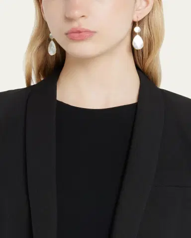 Ippolita Snowman 2-Stone Drop Earrings in 18K Gold | Thumbnail 2