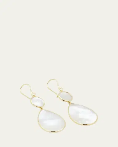 Ippolita Snowman 2-Stone Drop Earrings in 18K Gold | Thumbnail 3