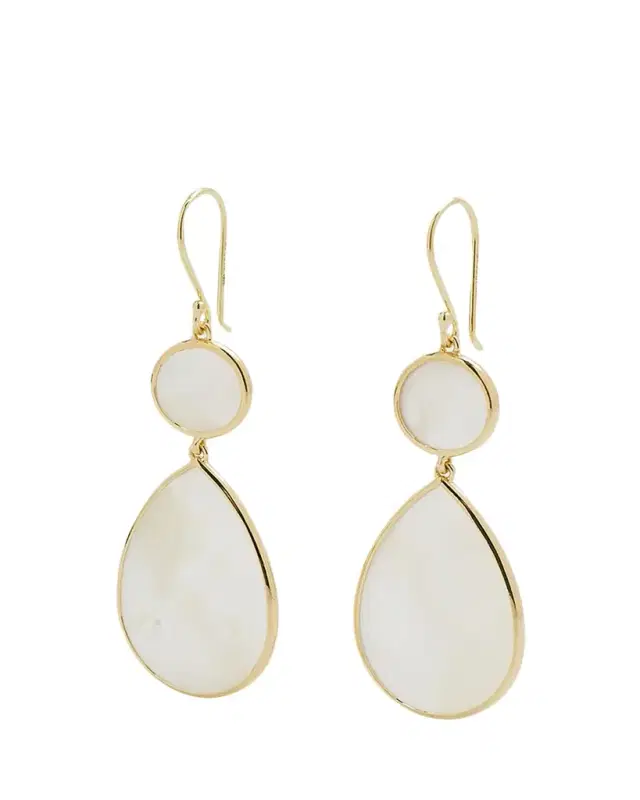 Ippolita Snowman 2-Stone Drop Earrings in 18K Gold