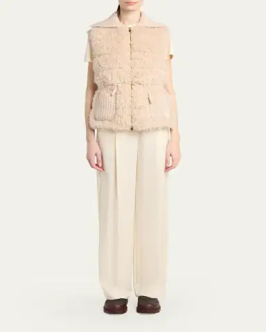 Moncler Wool Gabardine Tailored Pants | Thumbnail 2 Moncler Wool Gabardine Tailored Pants | Thumbnail 2