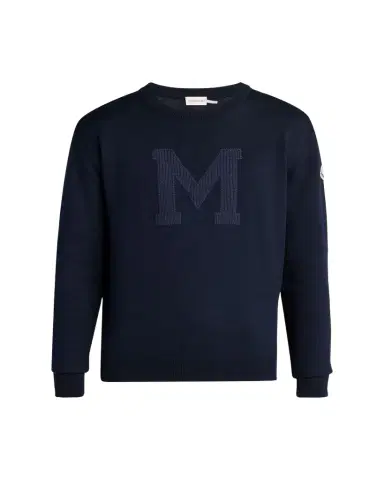 Moncler Men's Logo Drop Shoulder Sweatshirt | Thumbnail 1