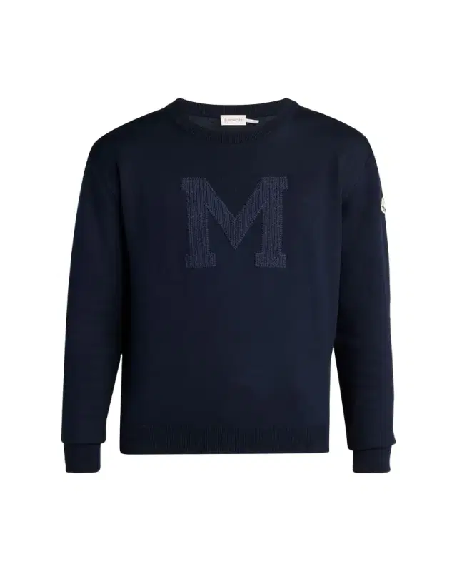 Moncler Men's Logo Drop Shoulder Sweatshirt