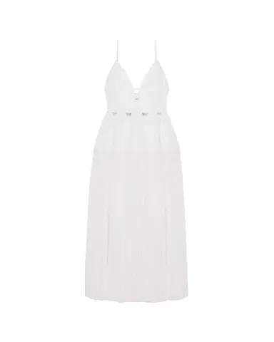 Simkhai Selene Pleated Cotton Gown | Thumbnail 1 Simkhai Selene Pleated Cotton Gown | Thumbnail 1