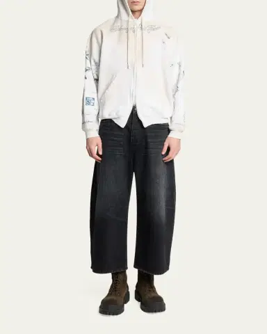 Balenciaga Men's Faded Black Roun | Thumbnail 2