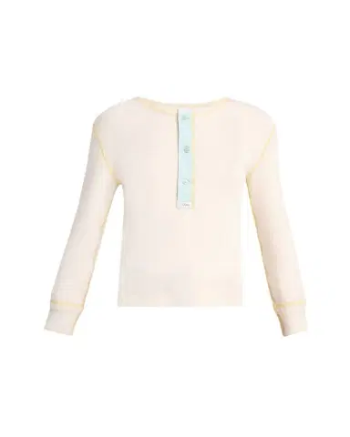 Chloé Ribbed Cotton Jersey Top | Thumbnail 1 Chloé Ribbed Cotton Jersey Top | Thumbnail 1