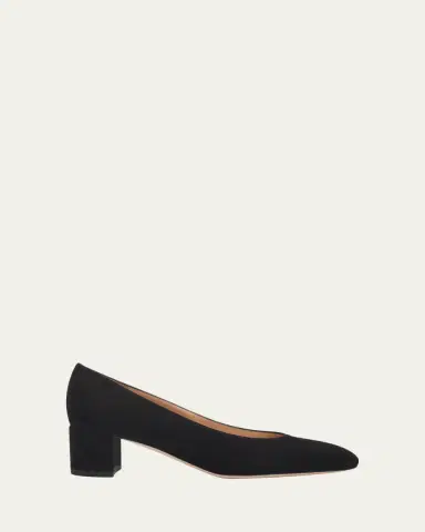 Gianvito Rossi 45mm Piper Suede Pointed-Toe Pumps | Thumbnail 4 Gianvito Rossi 45mm Piper Suede Pointed-Toe Pumps | Thumbnail 4