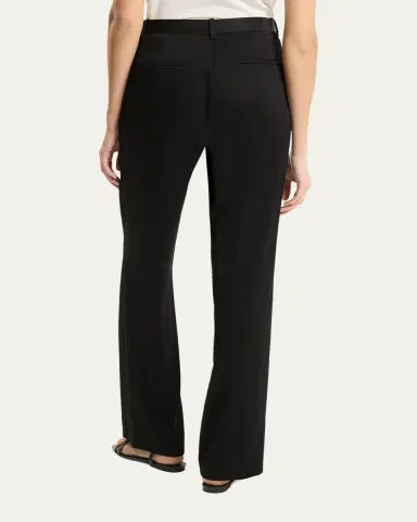 Theory Slim-Straight Satin Pants | Thumbnail 3 Theory Slim-Straight Satin Pants | Thumbnail 3