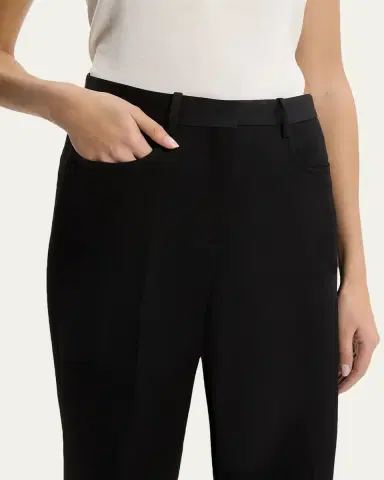 Theory Slim-Straight Satin Pants | Thumbnail 5 Theory Slim-Straight Satin Pants | Thumbnail 5