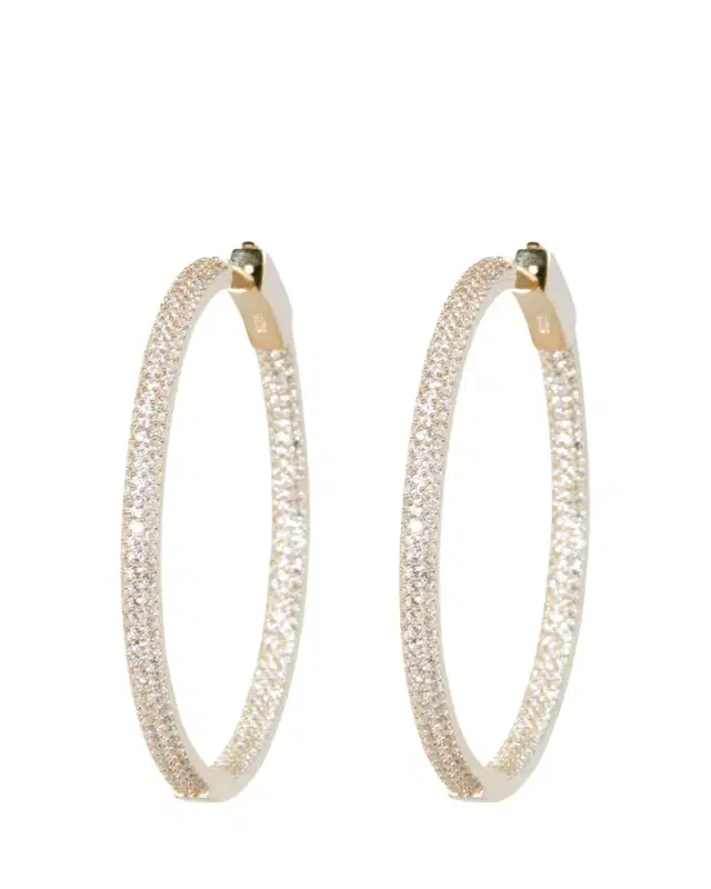 Nickho Rey Slim Tire Hoop Earrings, Gold