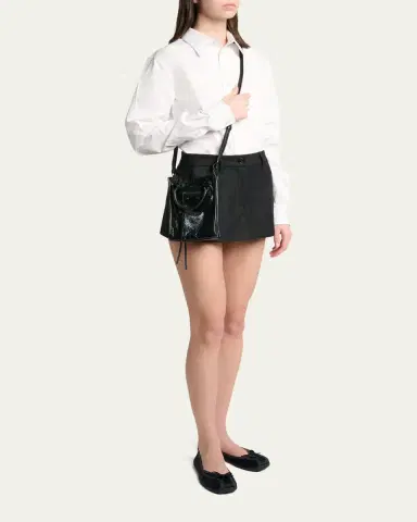 Balenciaga Le City Leather Tote Phone Holder | Thumbnail 5 Balenciaga Le City Leather Tote Phone Holder | Thumbnail 5