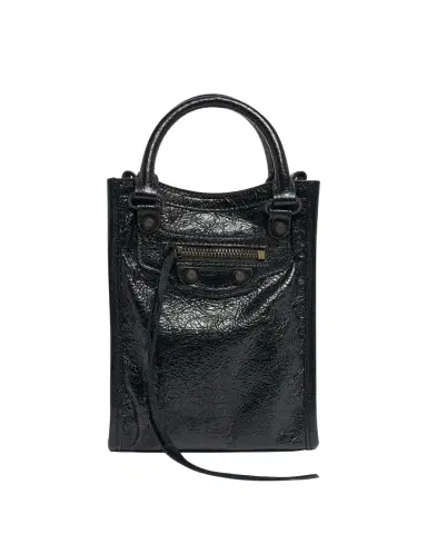 Balenciaga Le City Leather Tote Phone Holder | Thumbnail 1 Balenciaga Le City Leather Tote Phone Holder | Thumbnail 1
